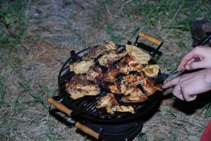 kyckling på grill foto