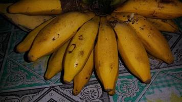 enkel Foto av utsökt bananer