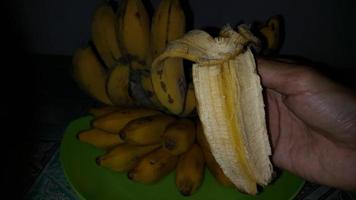 enkel Foto av utsökt bananer