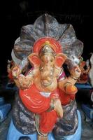 Lycklig ganesh chaturthi festival, herre ganesha staty foto