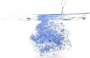 blå vatten bubbla foto