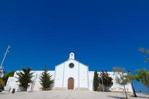 visningar av de skön stad av sitges på de katalansk medelhavs kust. foto