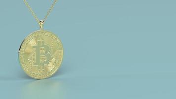 skön manlig eller kvinna hängande eller medaljong kärlek hjärta vård Färg stenar gul eller reste sig eller vit guld bitcoin crypto eller platina 3d framställa foto