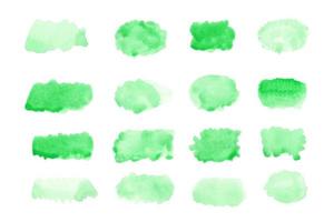 abstrakt grön vattenfärg på vit bakgrund.den Färg stänk på de paper.it är en hand ritade. foto