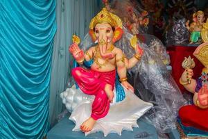 Lycklig ganesh chaturthi, hindu Gud ganesha. foto
