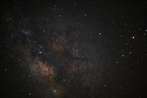 stänga upp mjölkig sätt galax på phitsanulok i thailand. lång exponering fotografi.med spannmål foto