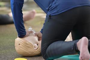 cpr tränare grundläggande liv Stöd foto