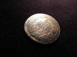 gammalt preussiskt silvermynt foto