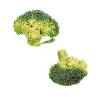 broccoli isolerad på vit bakgrund foto