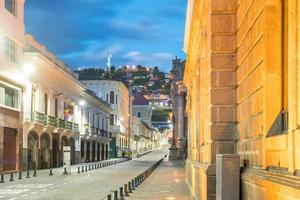 plaza grande i gamla stan quito, ecuador foto