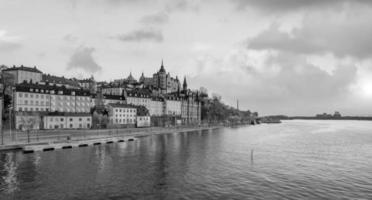 stockholm gammal stad stad horisont, stadsbild av Sverige foto