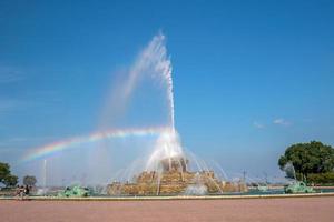 buckingham fontän i bevilja parkera, chicago, USA foto