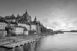 stockholm gammal stad stad horisont, stadsbild av Sverige foto