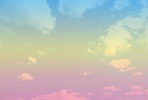 skön himmel och moln med pastell Färg bakgrund på solsken dag. foto