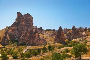 grottestad i cappadocia Turkiet foto