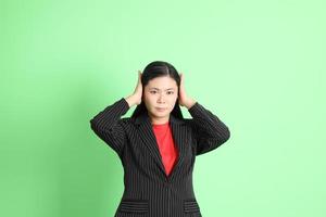 företag asiatisk kvinna foto