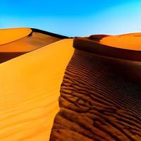 sand sanddyner i de sahara öken- foto