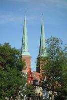 de stad av luebeck i Tyskland foto