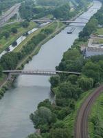 de stad av Oberhausen i Tyskland foto