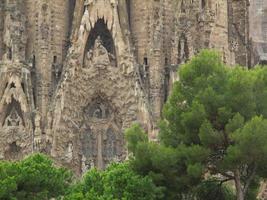 staden barcelona i spanien foto