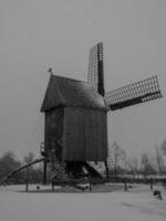 vinter- tid i te tysk muensterland foto