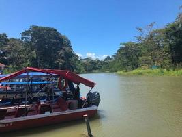 panama stad och de panama kanal foto