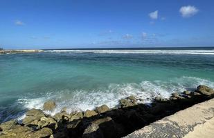 tropisk paradis strand med vit sand resa turism bred panorama bakgrund begrepp foto