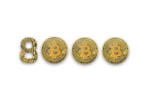 8000 bitcoin utbyta Betygsätta, isolerat. crypto valuta stil för design. foto