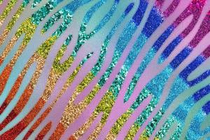 regnbåge glam glitter djur- hud textur bakgrund, djur- hud mönster. foto