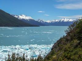 perito moreno glaciär på los glaciärer nationell parkera, argentina foto