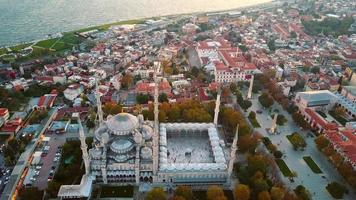 sehzade moské från himmel gyllene horn istanbul foto