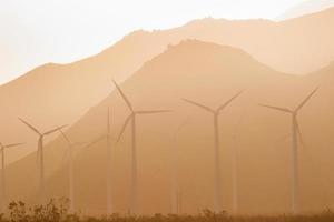 ren grön energi vindkraftverk alternativ ökenkraft foto