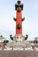 rostral kolumn i st petersburg stad i Mars foto