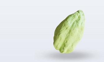 3d vegetabiliska chayote tolkning topp se foto