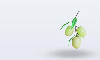 3d vegetabiliska oliver tolkning rätt se foto