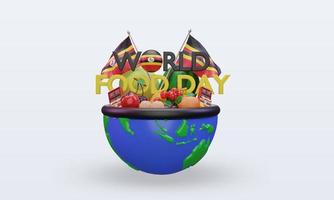 3d värld mat dag uganda tolkning främre se foto