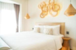 abstrakt oskärpa sovrum för bakgrund foto