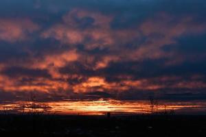 solnedgång himmel bakgrund. foto