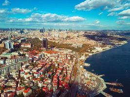 Flygfoto över istanbul foto