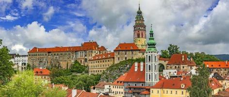 tjeck krumlov stad från tjeck republik foto