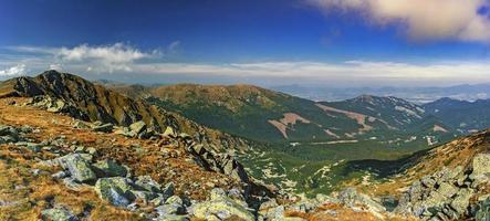 berg landskap-panorama från slovakia foto