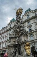 Wien, Österrike, 2014. plåga kolumn på de graben i wien foto