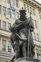 Wien, Österrike, 2014. leopolds fontän på graben gata i wien foto