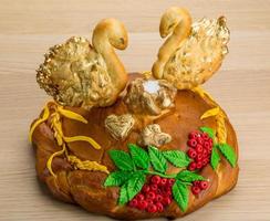 karavay - ryska traditionell bröd foto