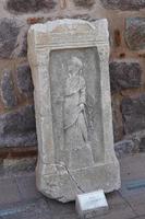 grav stele i museum av anatoliska civilisationer, ankara, turkiye foto