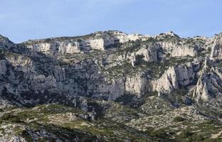 kustlandskap utanför marseille, Frankrike foto