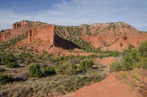 sten formationer på caprock raviner stat parkera i texas. foto