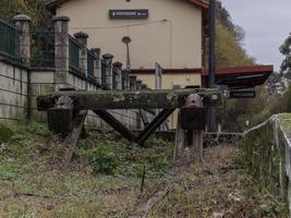 pontedeume järnväg station foto