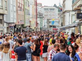 mugardos, en koruna, galicien, Spanien bläckfisk fest 2018-07-14 foto