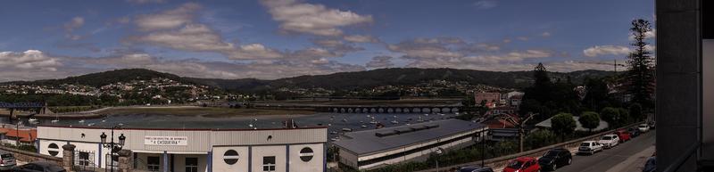 panorama- av pontedeume foto